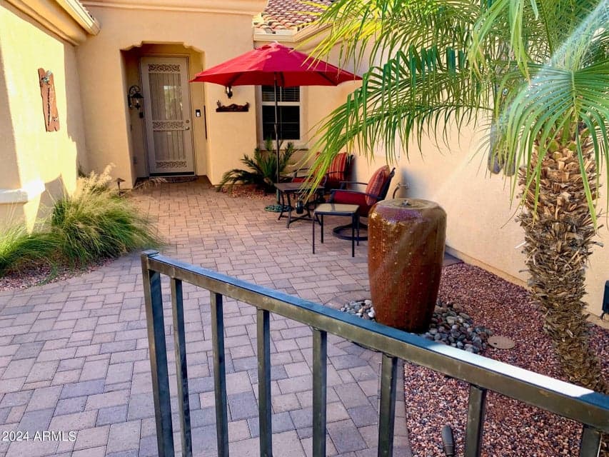 Front patio Entrance