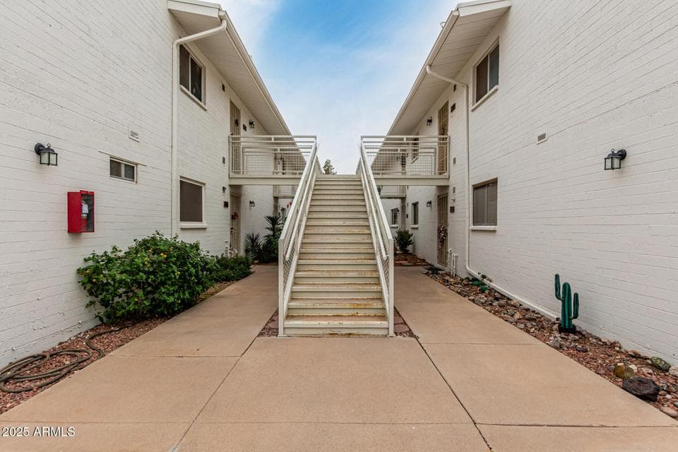 Stairway looking East.