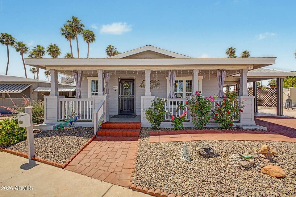 Beautifully landscaped front yard