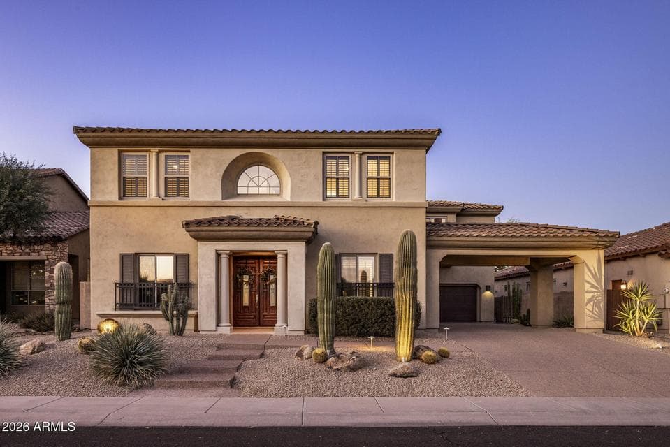 Exceptional Aviano at Desert Ridge location with 4,485 sq ft, an oversized lot and 3-car garage.