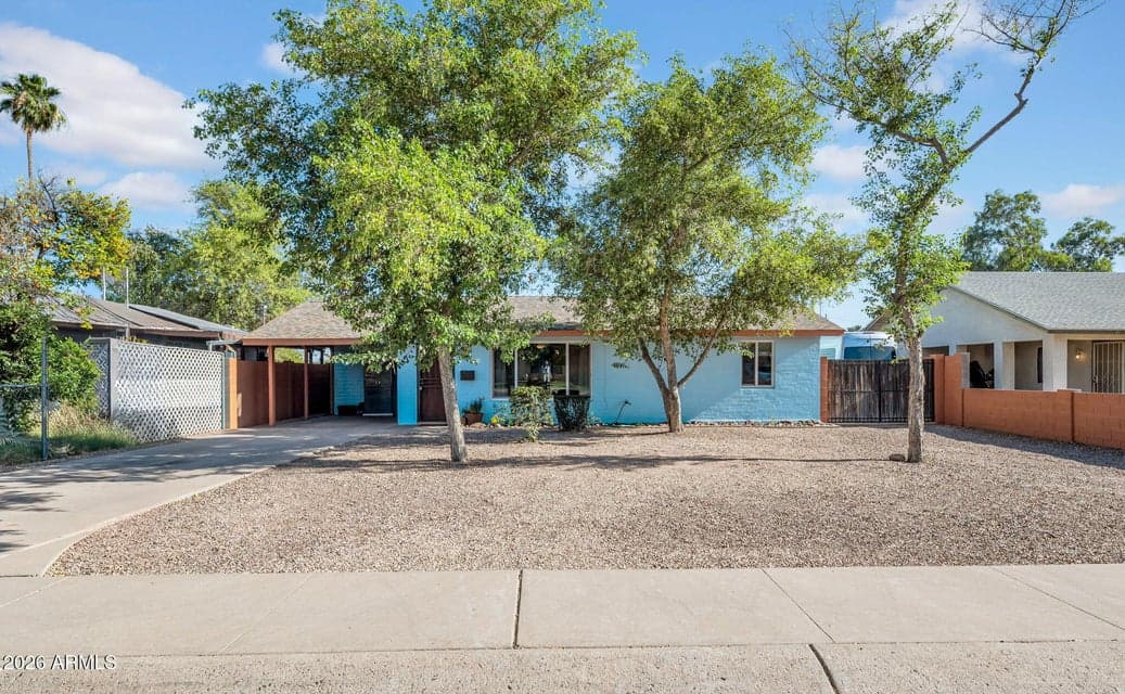 Single-family home in North Central. Fresh exterior paint- 2026.