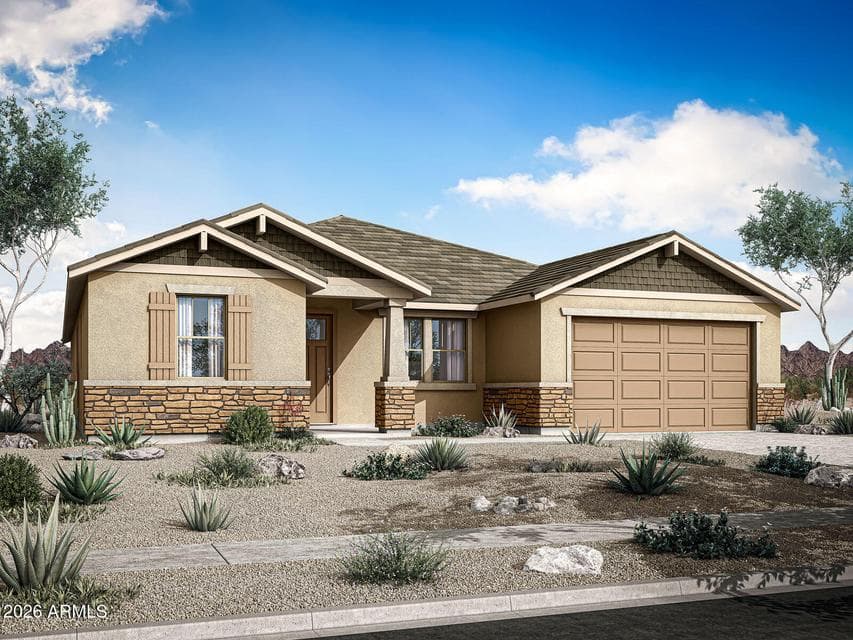 Rendering. Actual home color may vary.