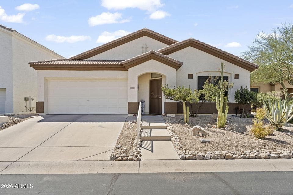 Fresh and clean with new landscaping rock for that manicured look