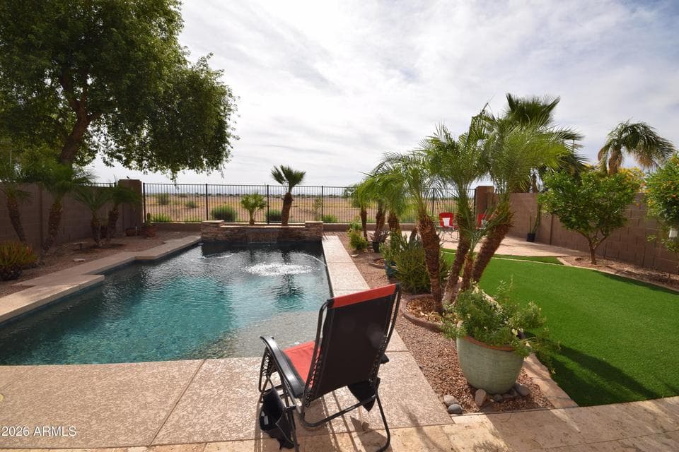 Heated Pool with a great view. No rear neighbors.