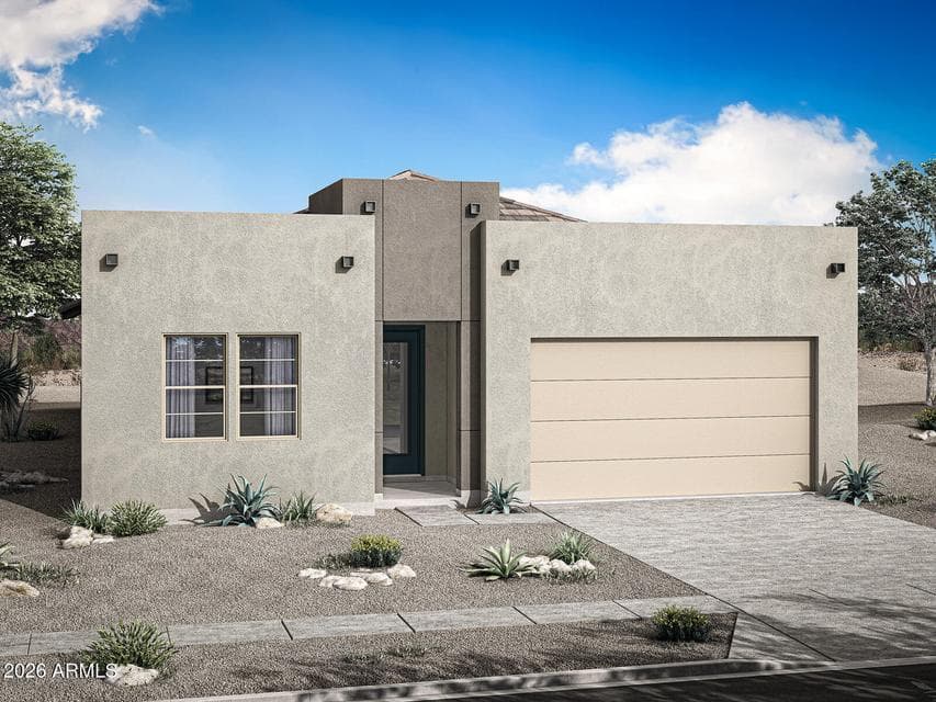 Rendering. Actual home color may vary.