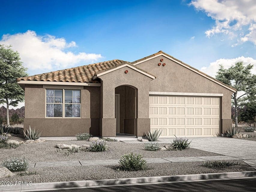 Rendering. Actual home color may vary.