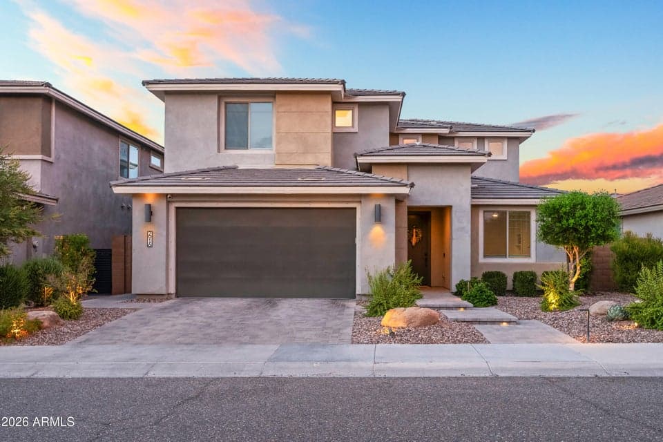 Contemporary front of home