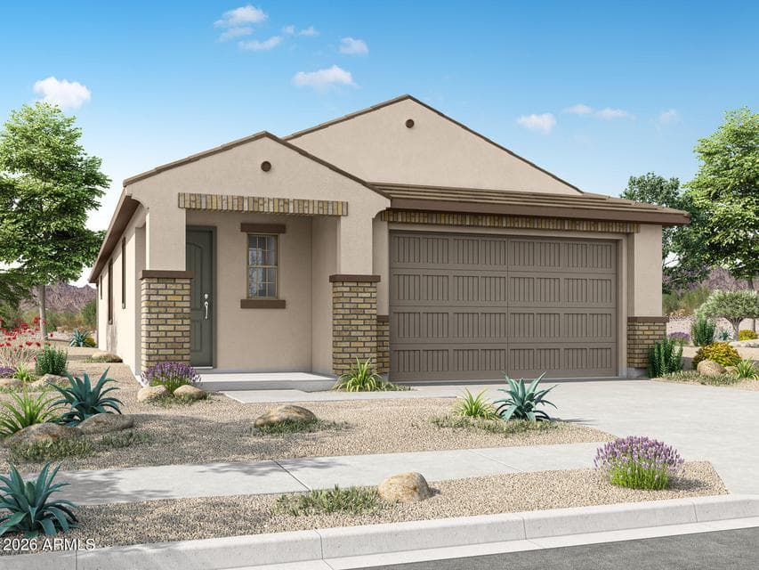 Rendering. Actual home color may vary.
