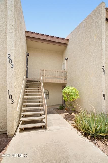 Entrance to unit top right side!