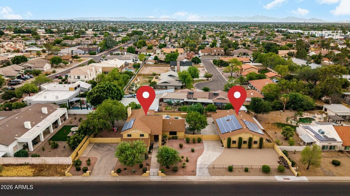 10 car garage spaces, sparkling pool, owned solar