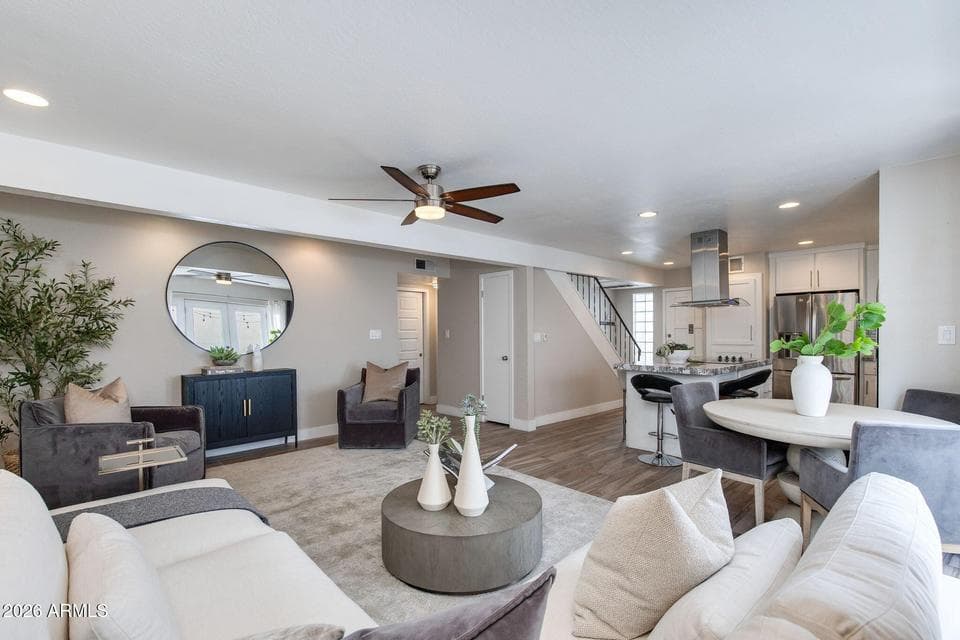 Open-concept layout ideal for relaxing or entertaining guests.