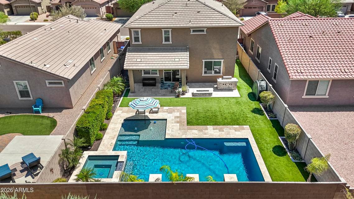 A RARE FIND! Stunning 5 Bedroom / 3 Bath 2905 sf Home, built in / 2018 by Lennar Homes and features a custom designed resort backyard.
