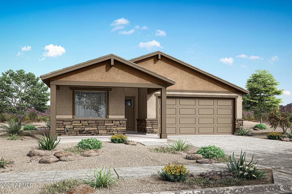 Rendering. Actual home color may vary.