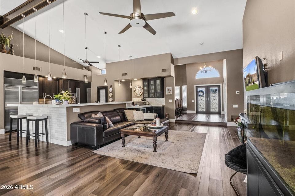 Rear entry view of the heart of the home.