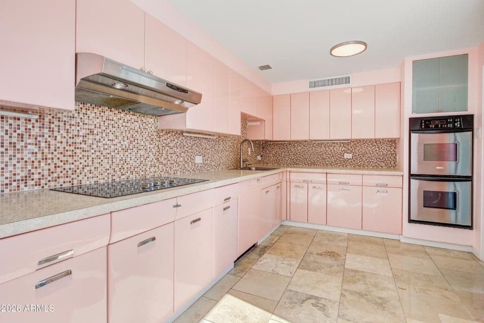 Kitchen with Original Metal Cabinets