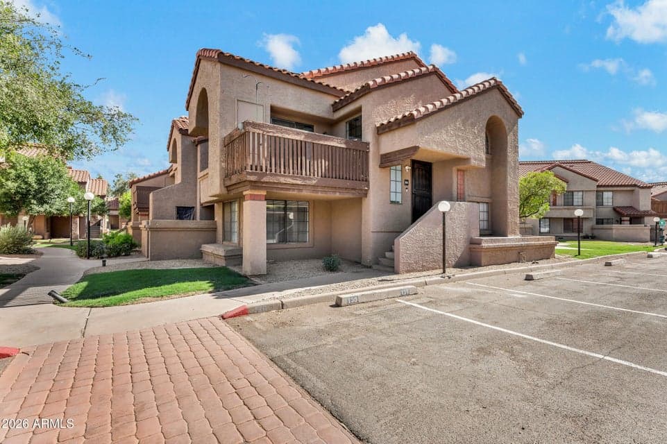 Front of townhome