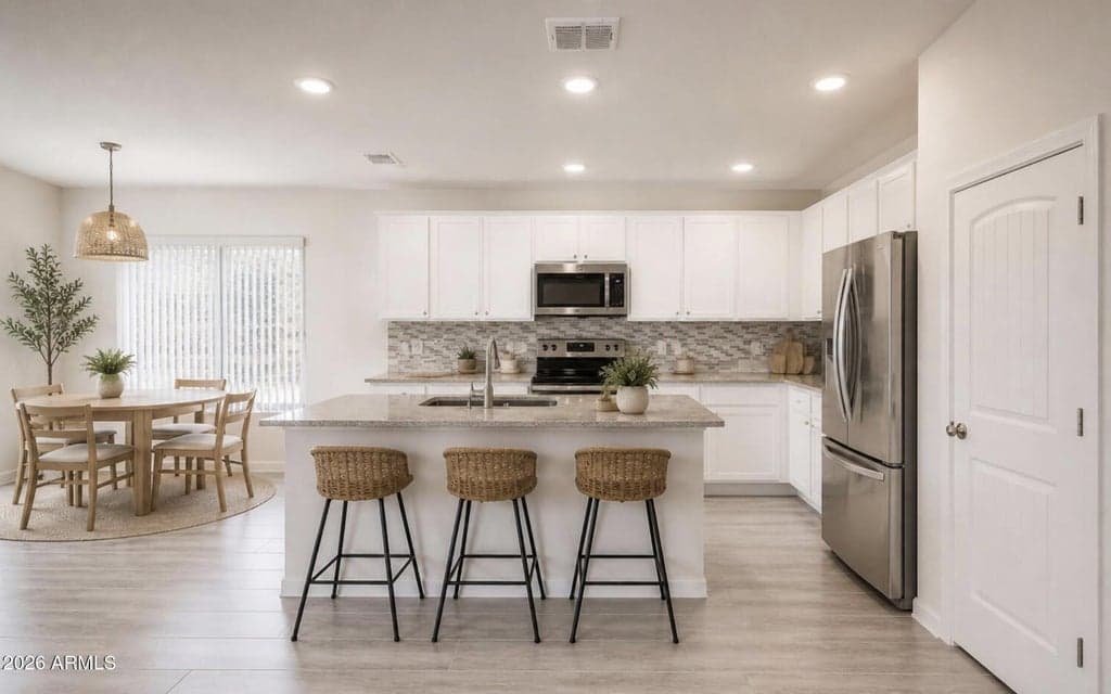 Virtually Staged Kitchen