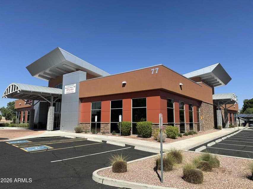 Front of property showing both entrances to suite 1 and suite 2 (surgery center)