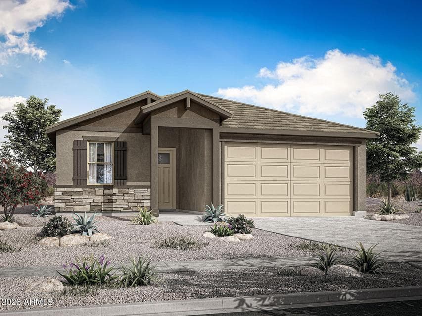 Rendering. Actual home color may vary.