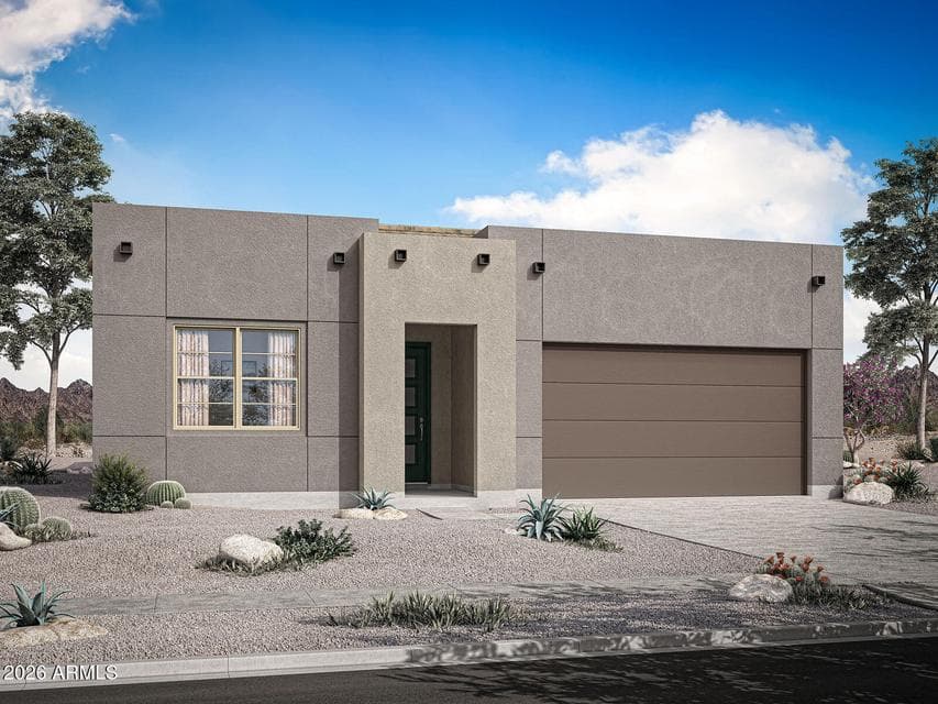 Rendering. Actual home color may vary.