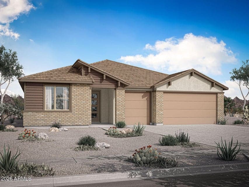 Rendering. Actual home color may vary.