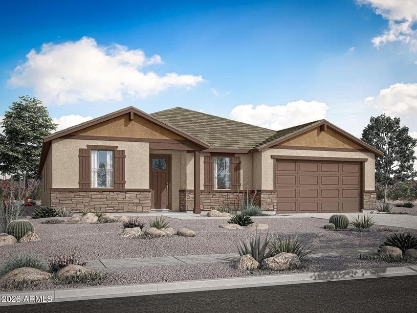 Rendering. Actual home color may vary.