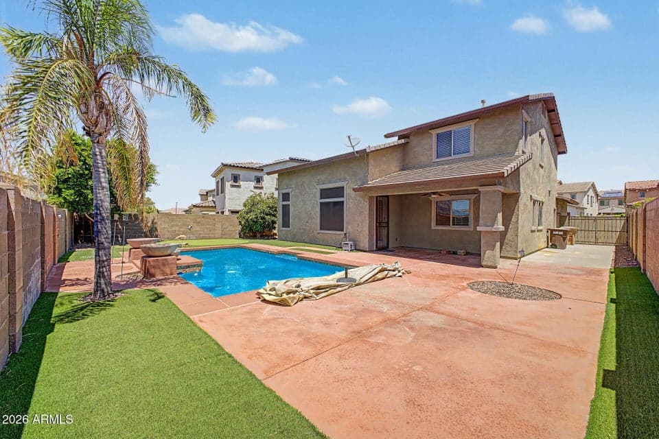 Inviting, low maintenance backyard