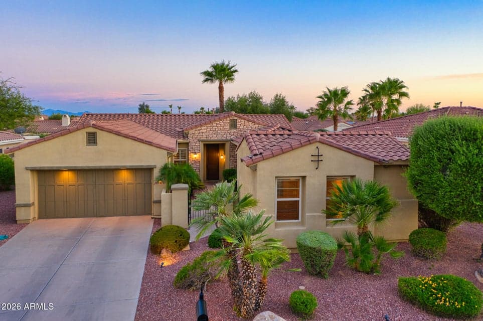 Popular Arcada model with detached casita and private courtyard, and sparkling pool
