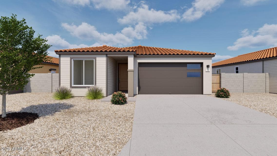 This is a rendering of the Sagebrush, Elevation A. Option and colors may vary.