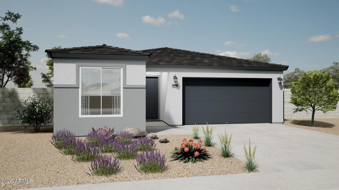 This is a rendering of the Agave Elevation B. Options and colors may vary.
