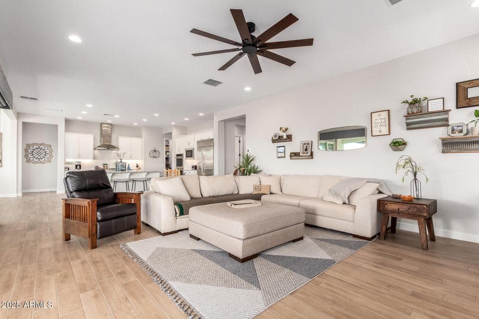 This spacious open floor plan offers great space for the family