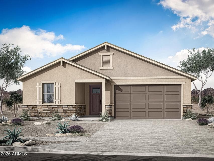 Rendering. Actual home color may vary.