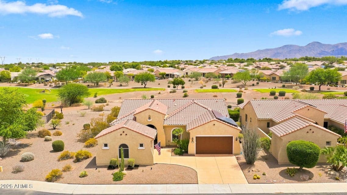 Golf course lot, large common area to the north and moutain views.