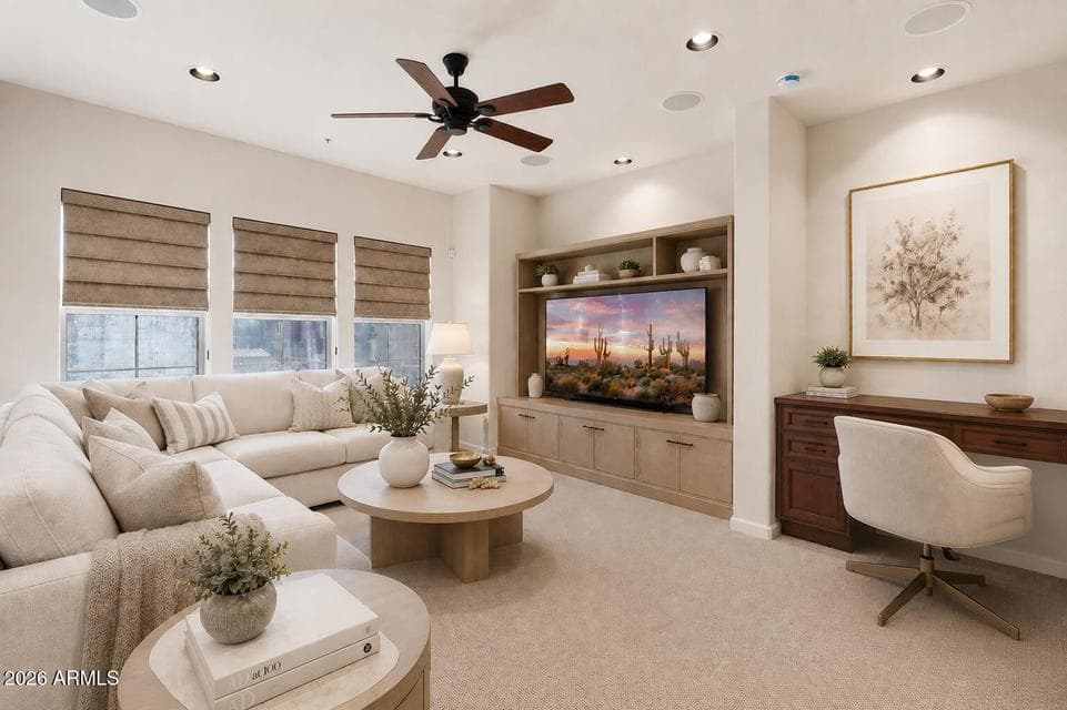 Family Room with Natural Light