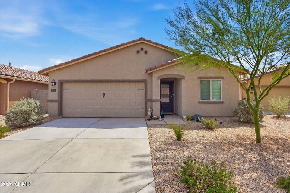 Landscaped front yard