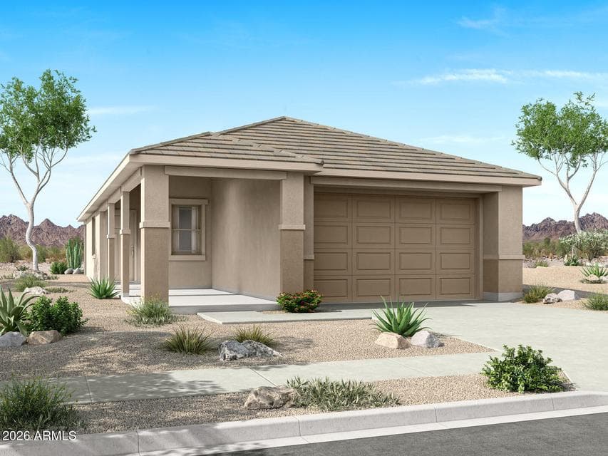 Rendering. Actual home color may vary.