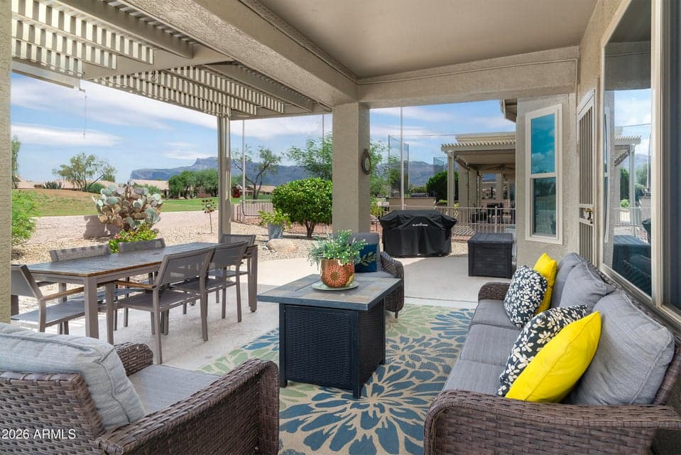 Beautifully Upgraded Home Situated On A Gold Course Lot With Superstition Mountain View