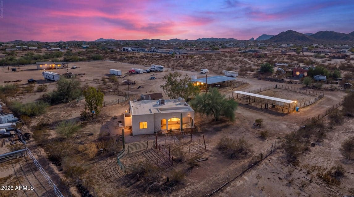 Dusk VIew of the Entire Property