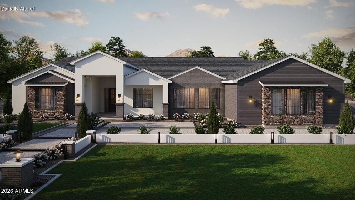 Landscaping is rendered and NOT included on this home - Preliminary Rendering - Subject to Change