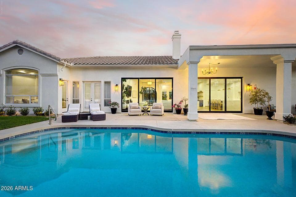 Backyard Retreat at Twilight