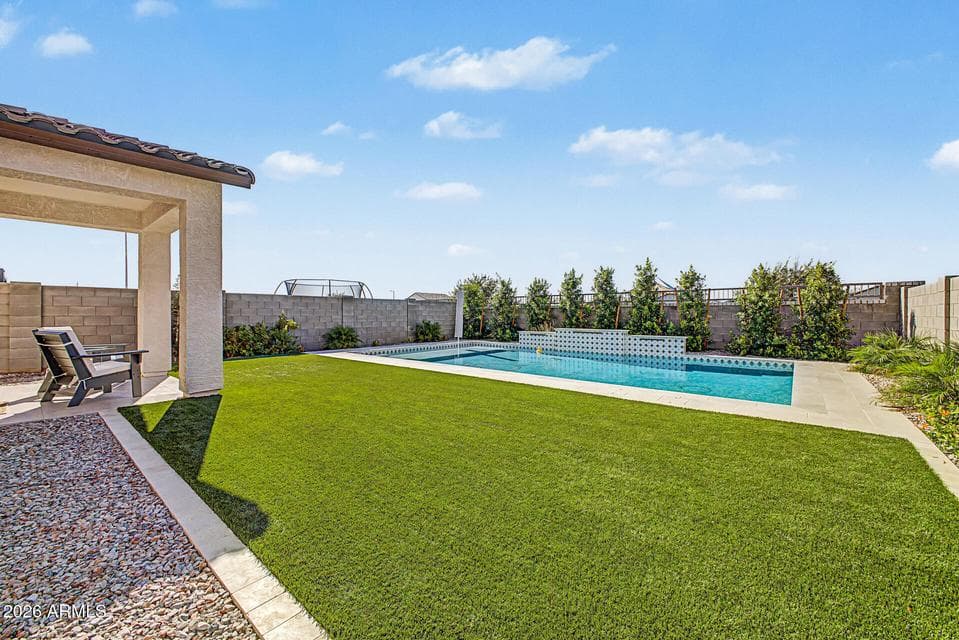 Turf and pool