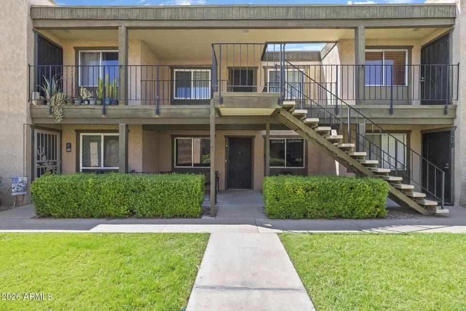 Front overlooking courtyard