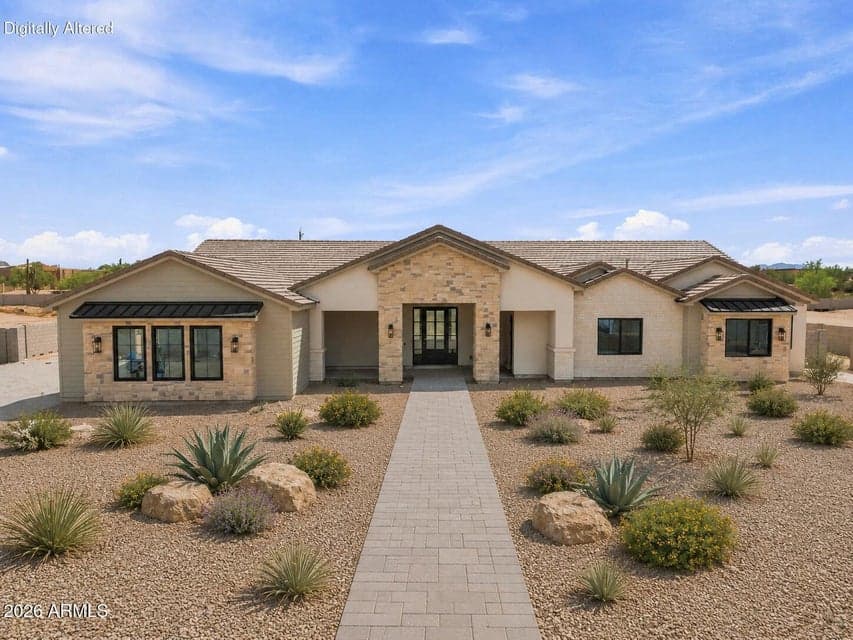 LANDSCAPING IS INCLUDED but, this landscaping is virtually rendered. See landscape plans.
