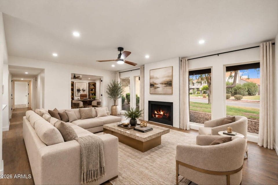 Staged Living Room