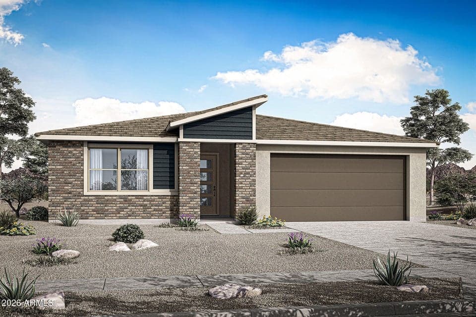 Rendering. Actual home color may vary.