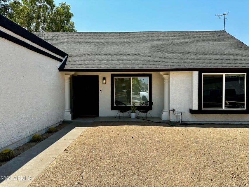 Front of House, Has a 2 Car Garage