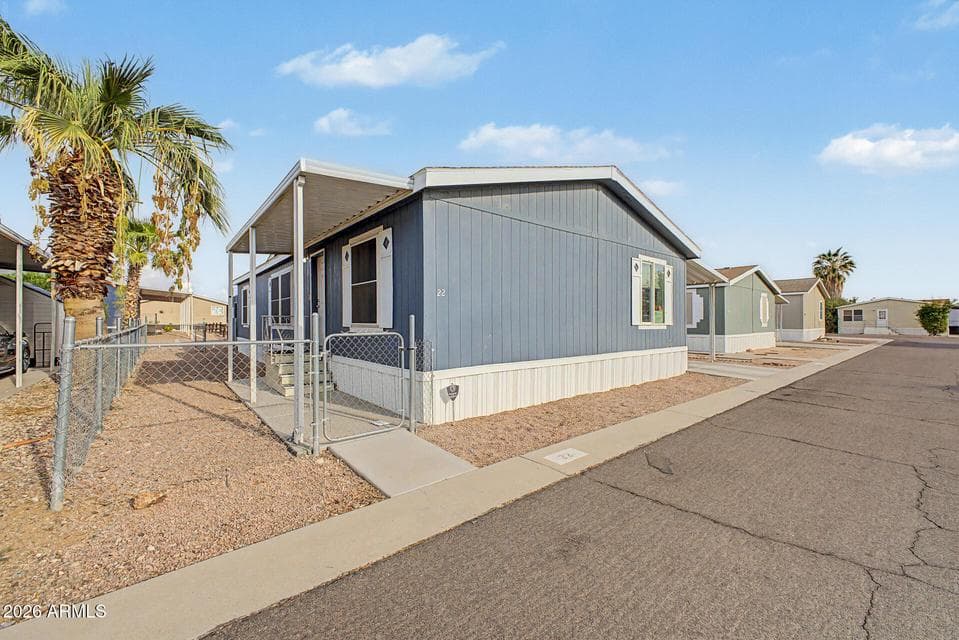 Fenced yard