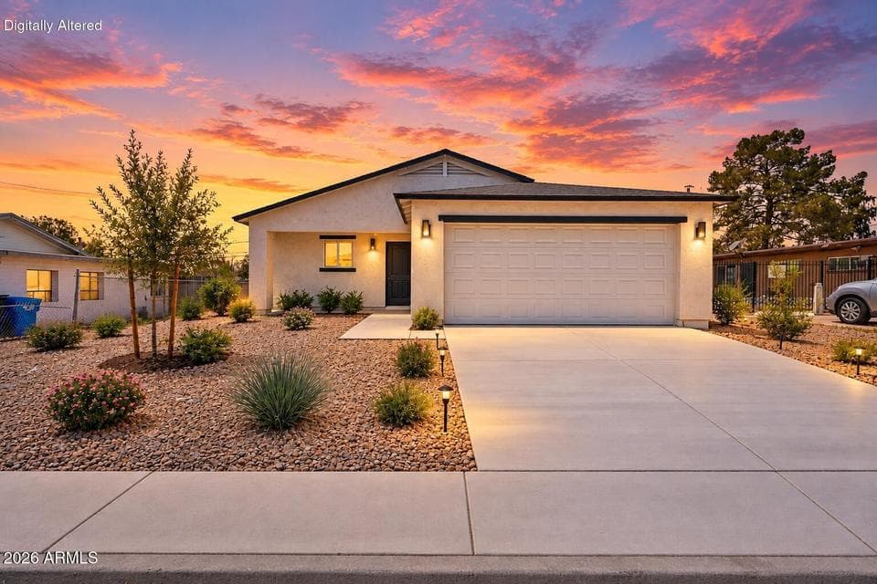 Front landscaping virtually rendered