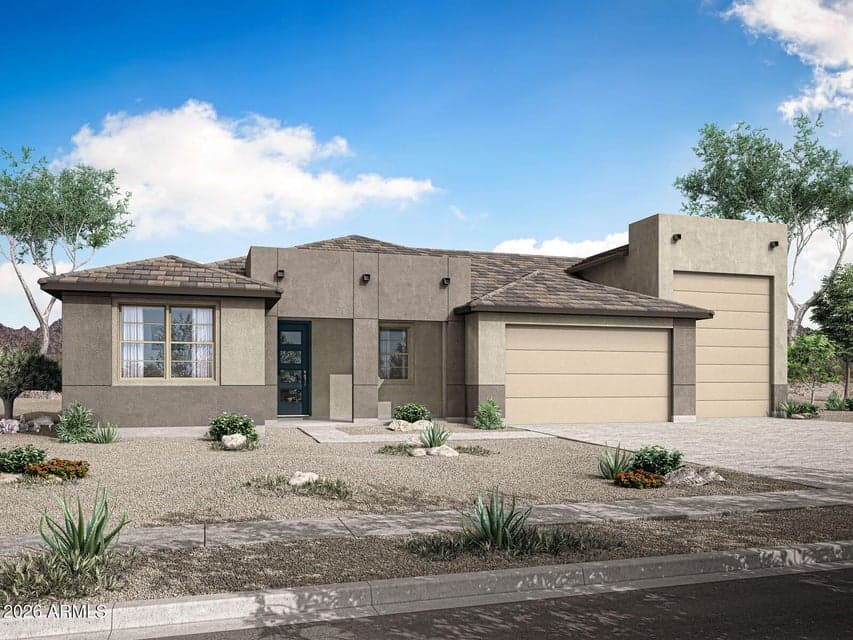 Rendering. Actual home color may vary.