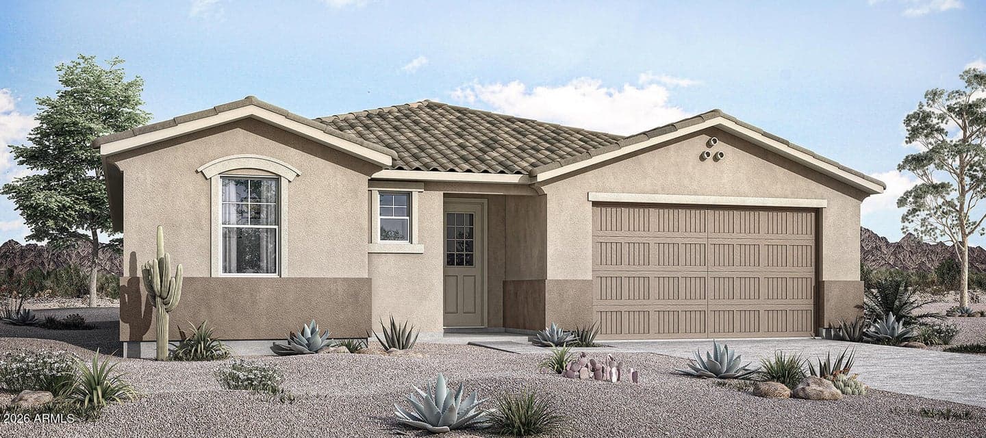 Rendering. Actual home color may vary.